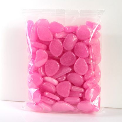 Luminous Stones for Garden & Decoration - Phosphorescent Pebbles in Various Colours
