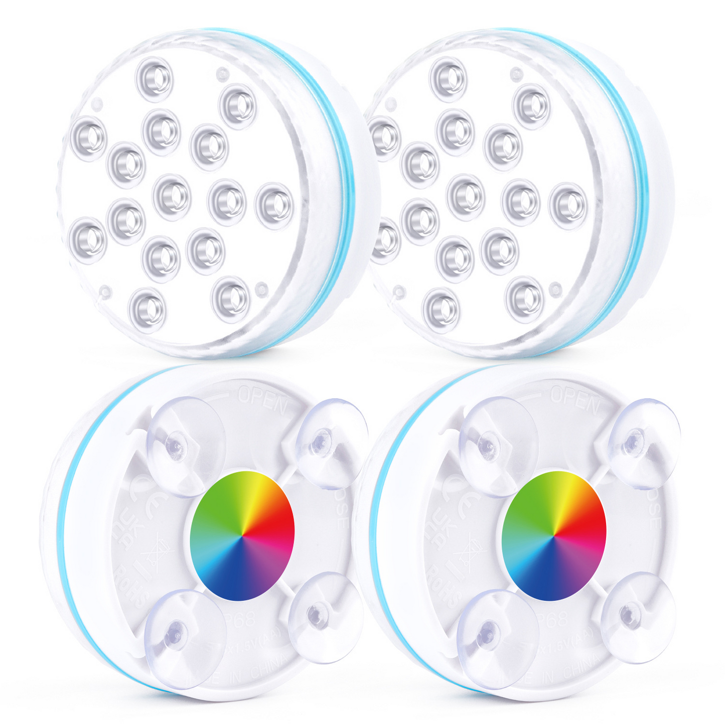 Underwater Led Light With Remote Control - Rgb Multicolour Pool Lighting For Bathrooms And Ponds