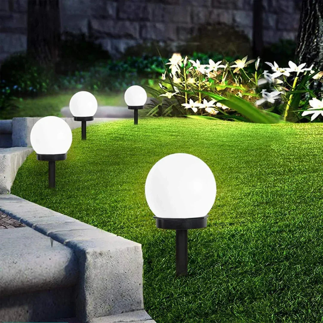 3-Piece Set Of Waterproof LED Solar Lights For The Garden