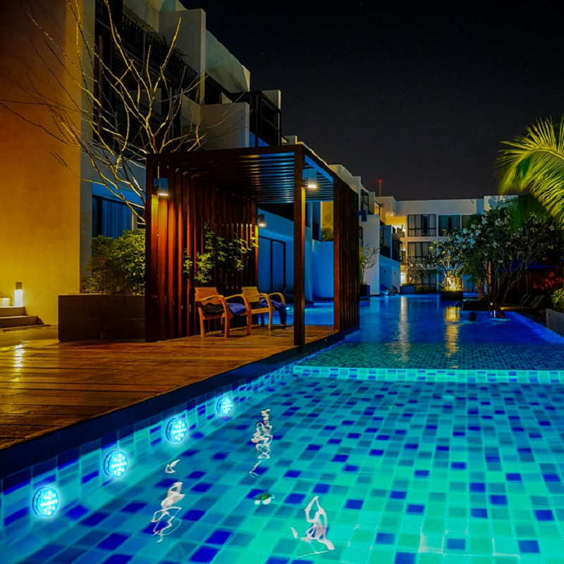 Underwater Led Light With Remote Control - Rgb Multicolour Pool Lighting For Bathrooms And Ponds