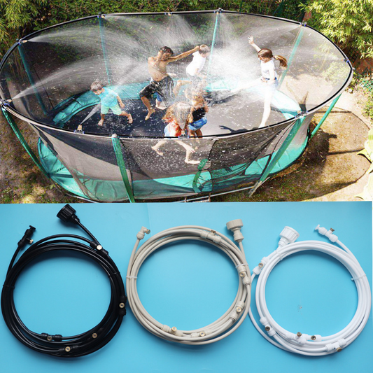 Spray Irrigation System - Water Hose with Spray Nozzles for Cooling Refreshment in the Garden
