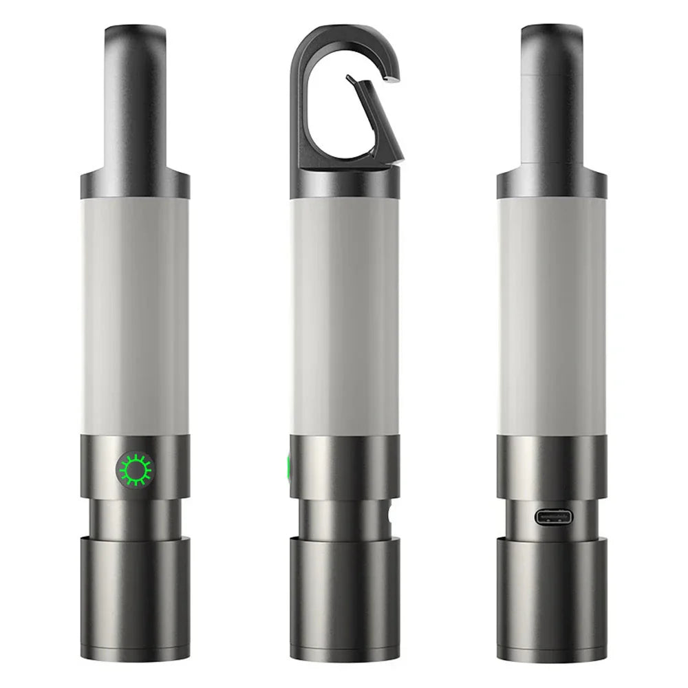LED Torch With Multi - Colour Filters - Rechargeable USB - C Torch With Camping And Emergency Light Function