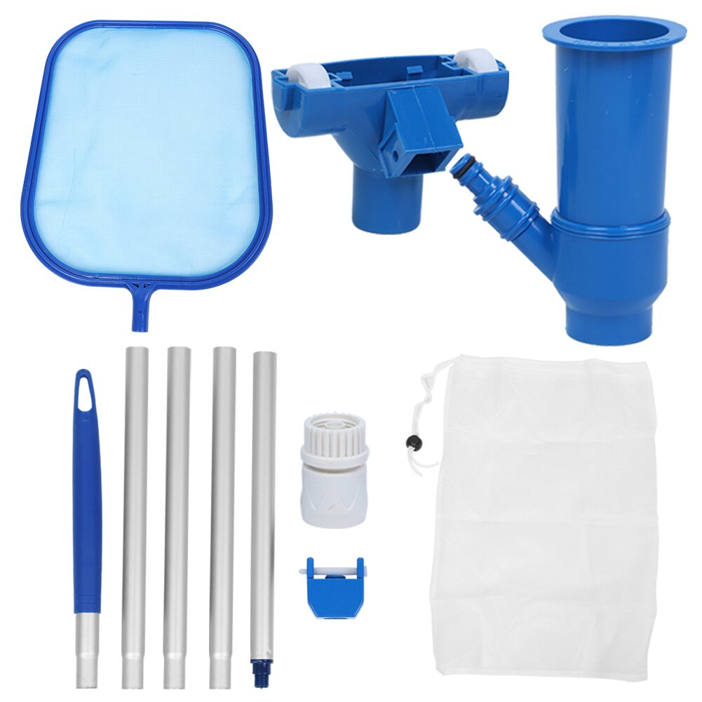 Pool Cleaning Set with Telescopic Pole - Mesh Filter and Accessories for Pool Maintenance