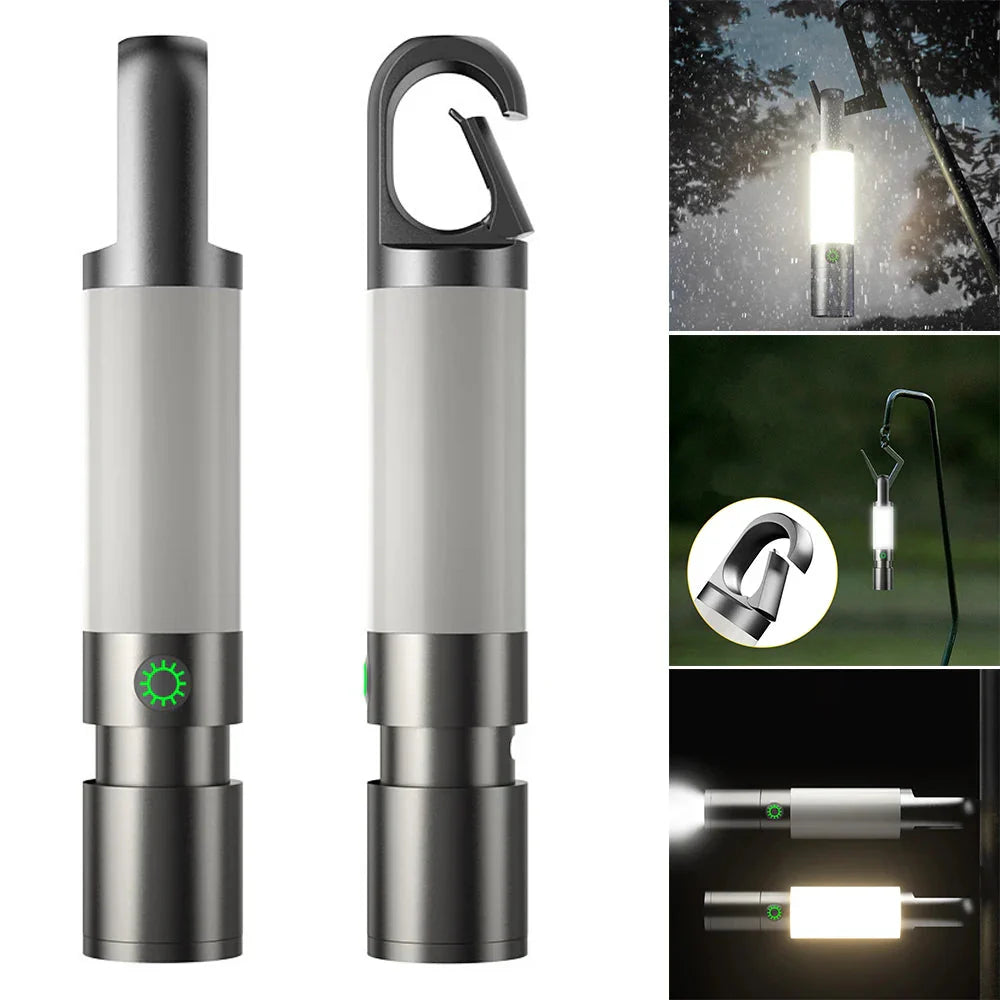 LED Torch With Multi - Colour Filters - Rechargeable USB - C Torch With Camping And Emergency Light Function