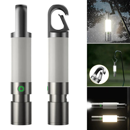 LED Torch With Multi - Colour Filters - Rechargeable USB - C Torch With Camping And Emergency Light Function