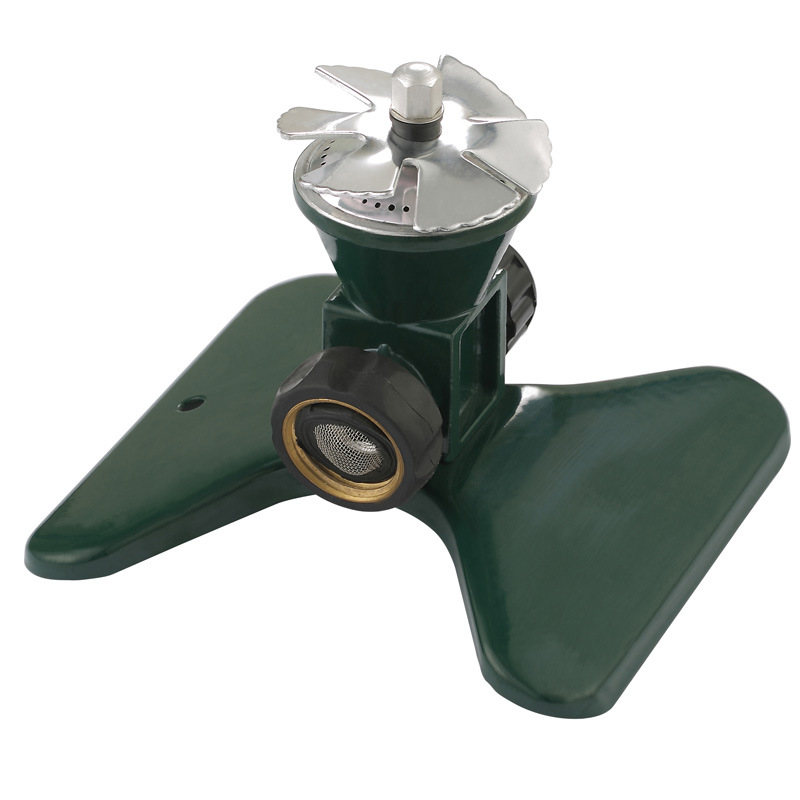 360 - Degree Automatic Rotating Metal Lawn Sprinkler - Effective Garden Irrigation Spray Head
