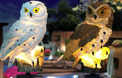 Solar Garden Light Owl - Led Outdoor Light For Garden Patio And Balcony  Weatherproof
