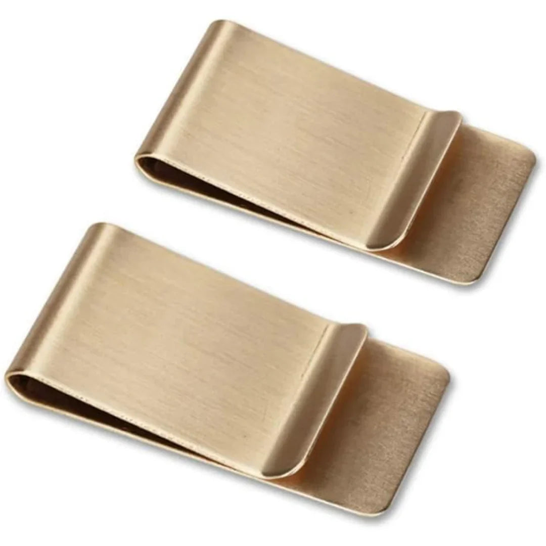 Elegant Stainless Steel Card Holder & Money Clip - Set of 2