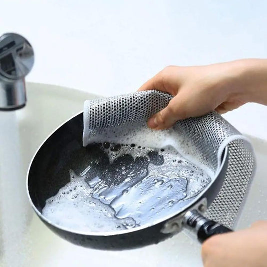 Dishwashing Cloths Made of Silver Wire