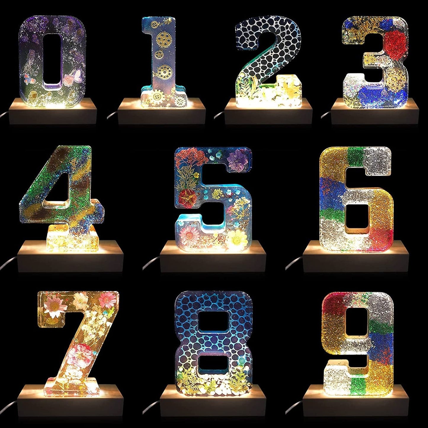 LED letters flowers