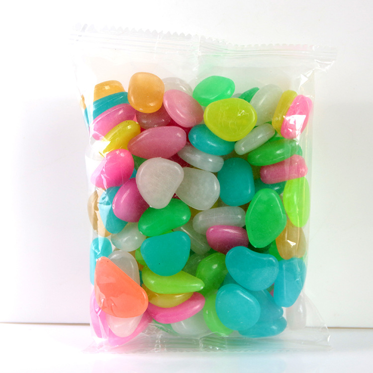 Luminous Stones for Garden & Decoration - Phosphorescent Pebbles in Various Colours