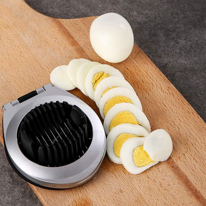 Stainless Steel Egg Slicer - 3-in-1 Cutting Options For Effortless Preparation
