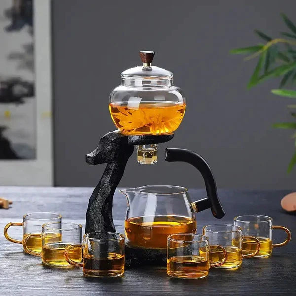 Artful Tea Brewing Set With Animal Design - Exclusive Tea Brewer For Stylish Tea Drinking