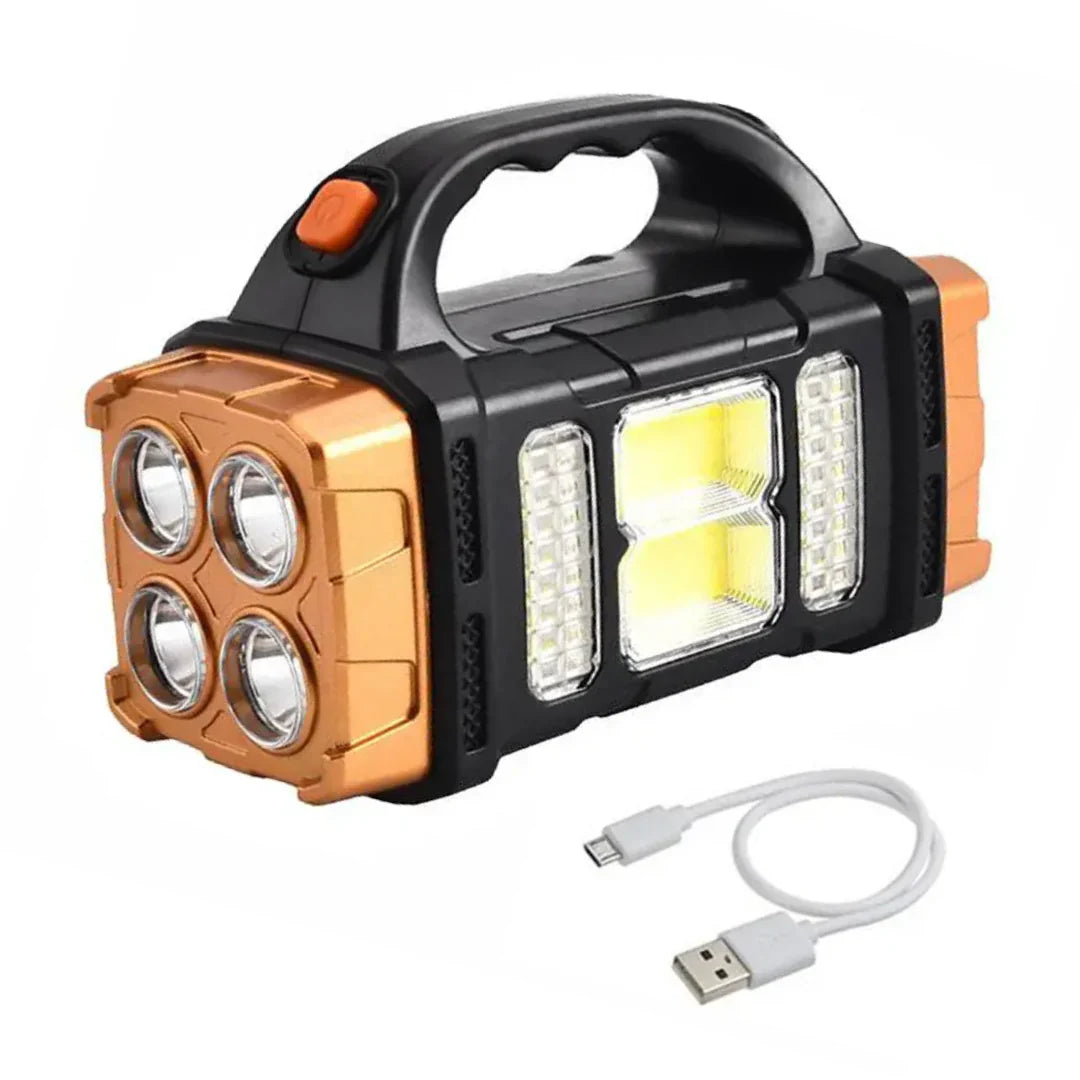 3 - In-1 Emergency Torch with Usb Charging and Carrying Handle