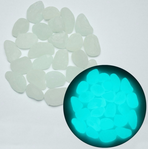 Luminous Stones for Garden & Decoration - Phosphorescent Pebbles in Various Colours