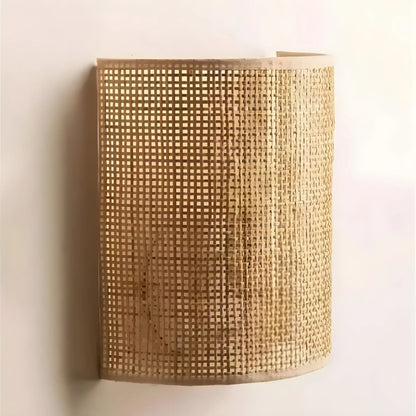 Modern Woven Rattan Wall Lamp