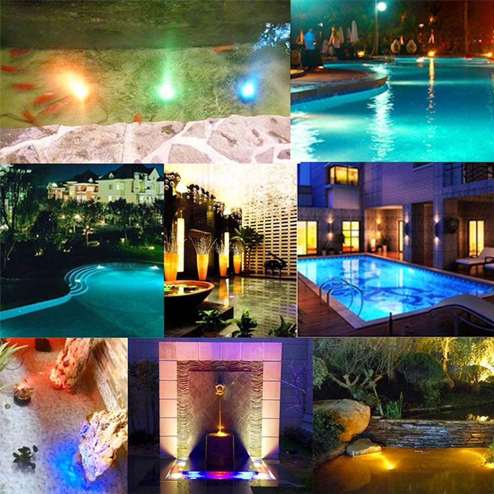 Underwater Led Light With Remote Control - Rgb Multicolour Pool Lighting For Bathrooms And Ponds