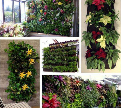 Plant Wall Pockets for Garden - Vertical Planter for Indoors and Outdoors