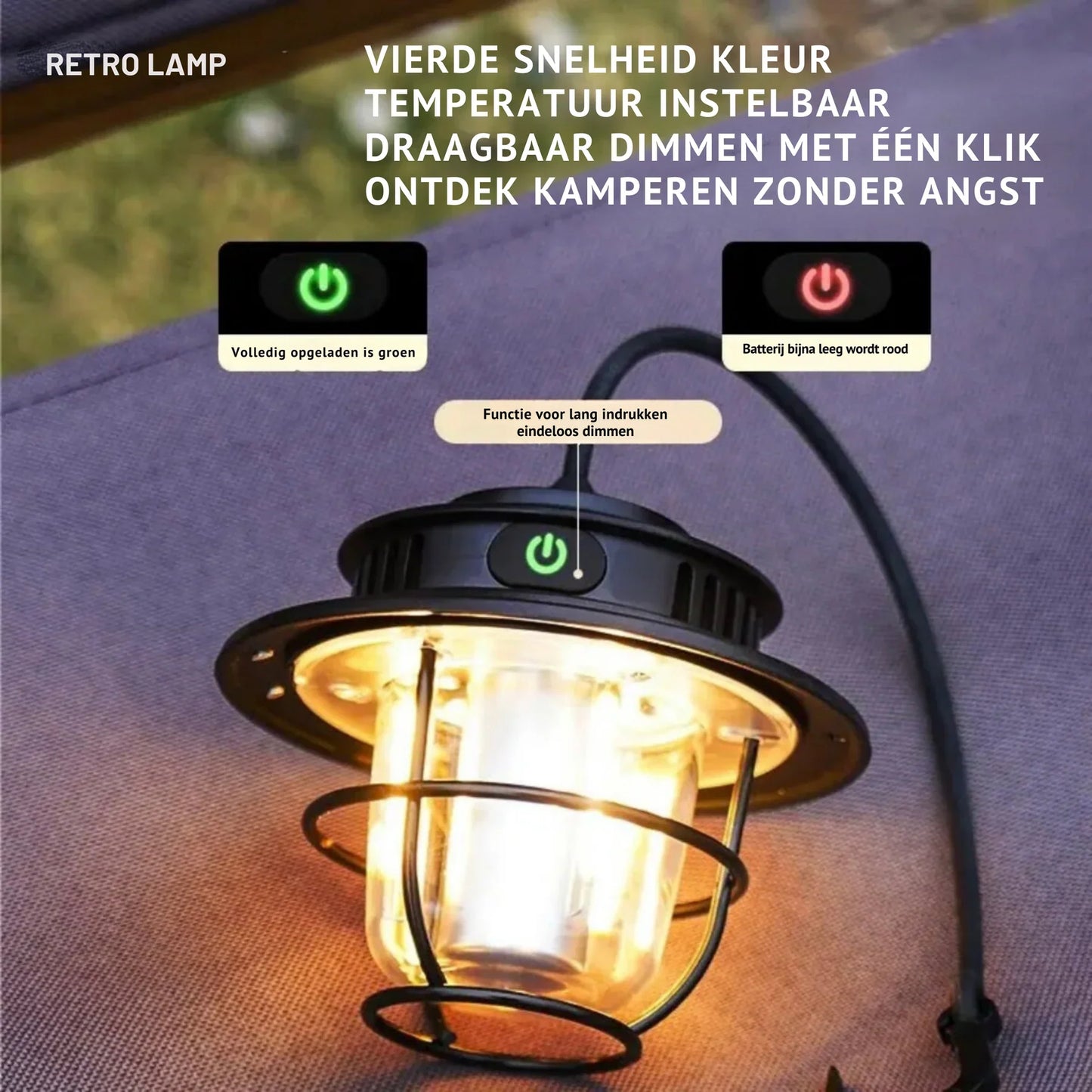 Rechargeable LED Camping Lamp