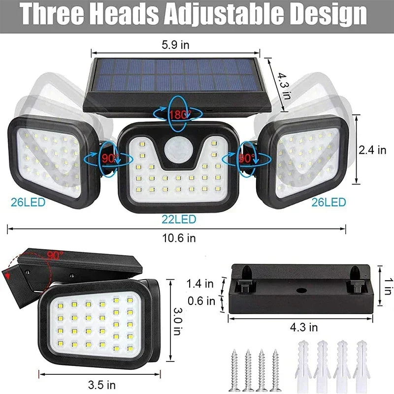Solar-Powered Outdoor Wall Light