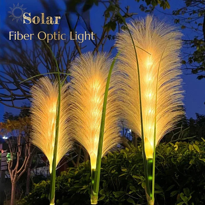Decorative Rattan Garden Lighting - Solar Lamp In Grass Design For Outdoor Use