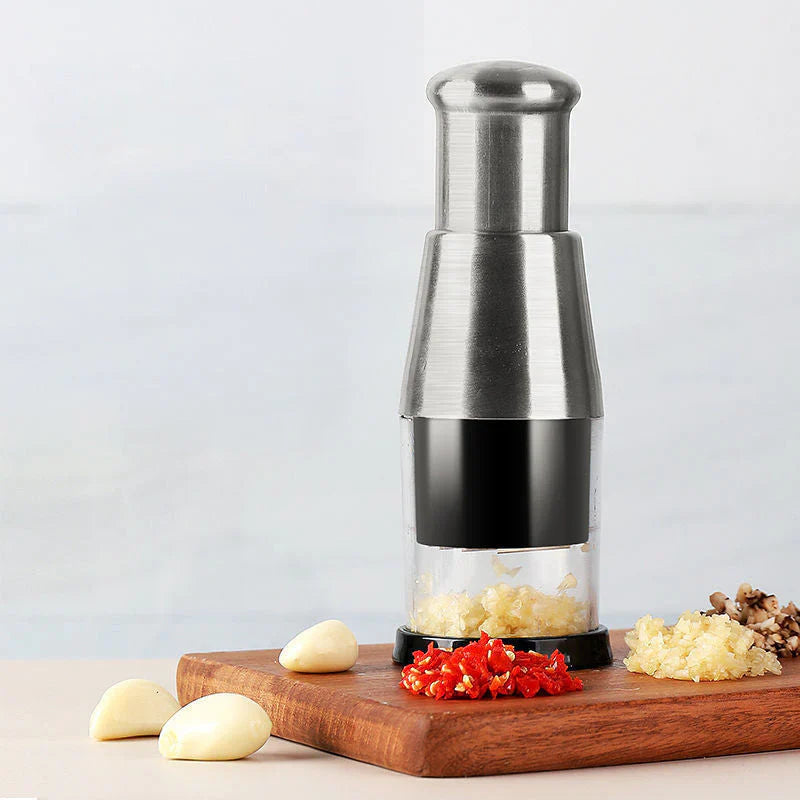 Multifunctional Garlic And Vegetable Chopper - Stainless Steel Chopper For Quick Cutting