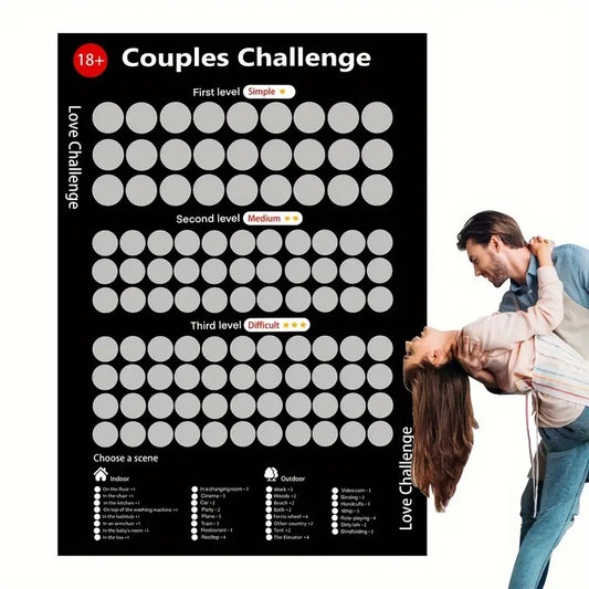 Love Challenge Scratch Cards For Couples