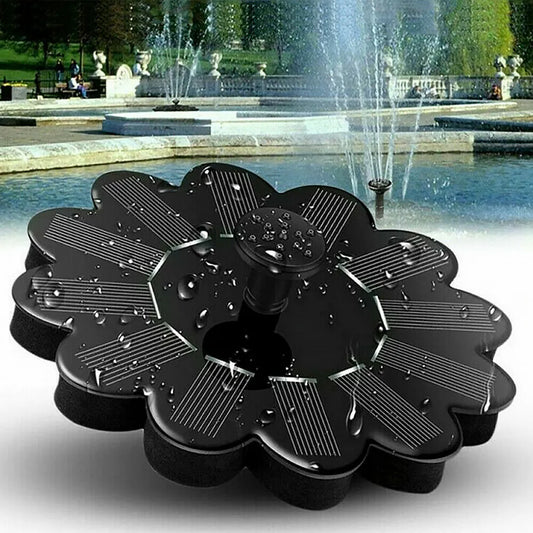 Solar - Powered Fountain for the Garden - Flower Design Water Fountain for Ponds and Pools