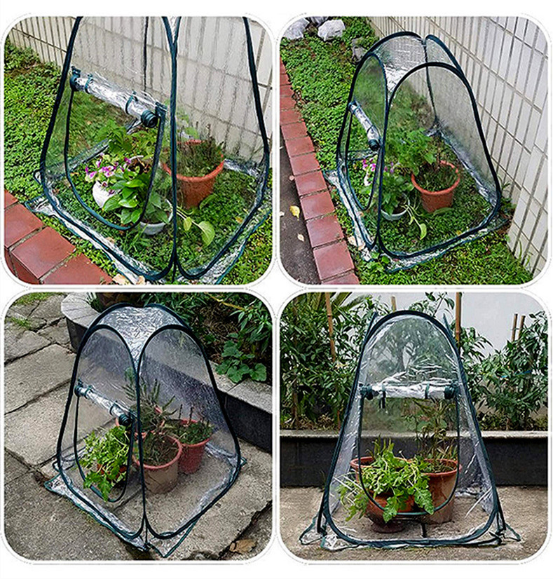 Compact Plant Protection Tent for Garden Plants - Transparent Greenhouse