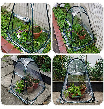 Compact Plant Protection Tent for Garden Plants - Transparent Greenhouse