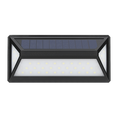 Modern Solar Led Wall Light For Outdoors - Waterproof Façade Lighting With Motion Detector