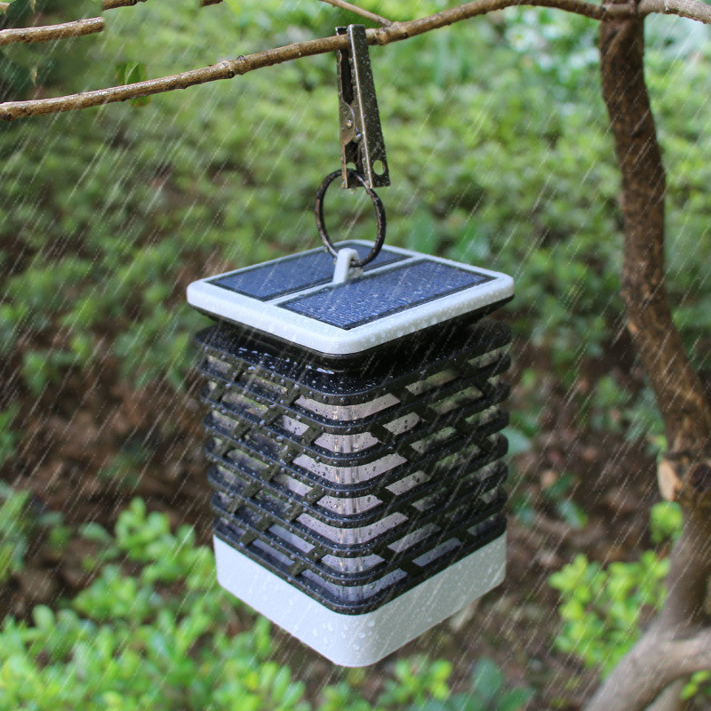 Solar Led Garden Lantern With Groove Design - Decorative Outdoor Lighting For The Garden