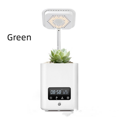 Multifunctional Smart Hydroponic Plant Pot with Calendar , Diffuser and Desk Lamp