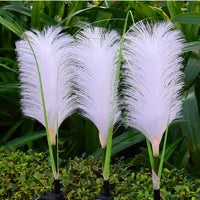 Decorative Rattan Garden Lighting - Solar Lamp In Grass Design For Outdoor Use