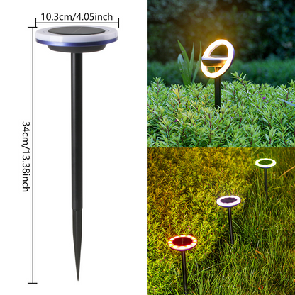 Solar Garden Lights With Colour Change - Led Ground Spots For Outdoor Areas And Gardens