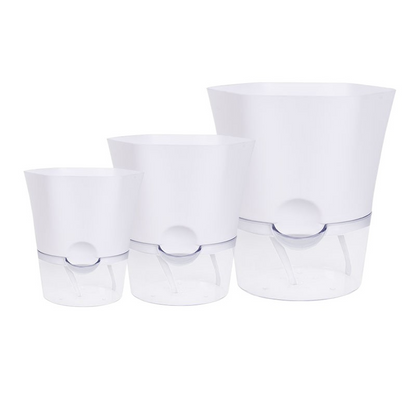 Plant Pot with Water Reservoir - Self - Watering Flower Pot for Houseplants