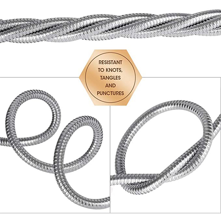 Flexible Stainless Steel Garden Hose with Brass Connection - Durable and Robust for Garden Irrigation