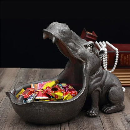 Decorative Hippo Desk Organizer for Storage