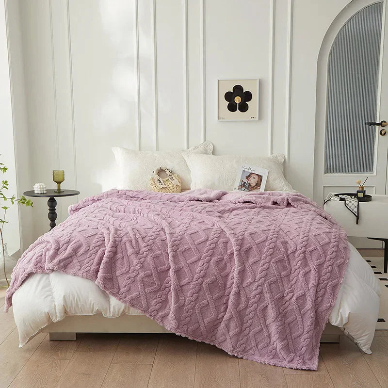 Double-Sided Cozy Wool Blanket