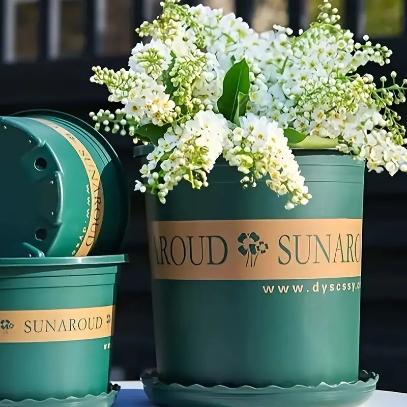 Robust Plastic Plant Pot - Weatherproof Flower Pot for Garden and Balcony