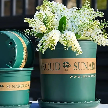 Robust Plastic Plant Pot - Weatherproof Flower Pot for Garden and Balcony