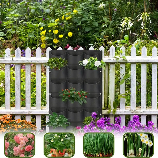 Felt Plant Bag for Vertical Wall Mounting - Three - Dimensional , Non - Woven Plant Bag
