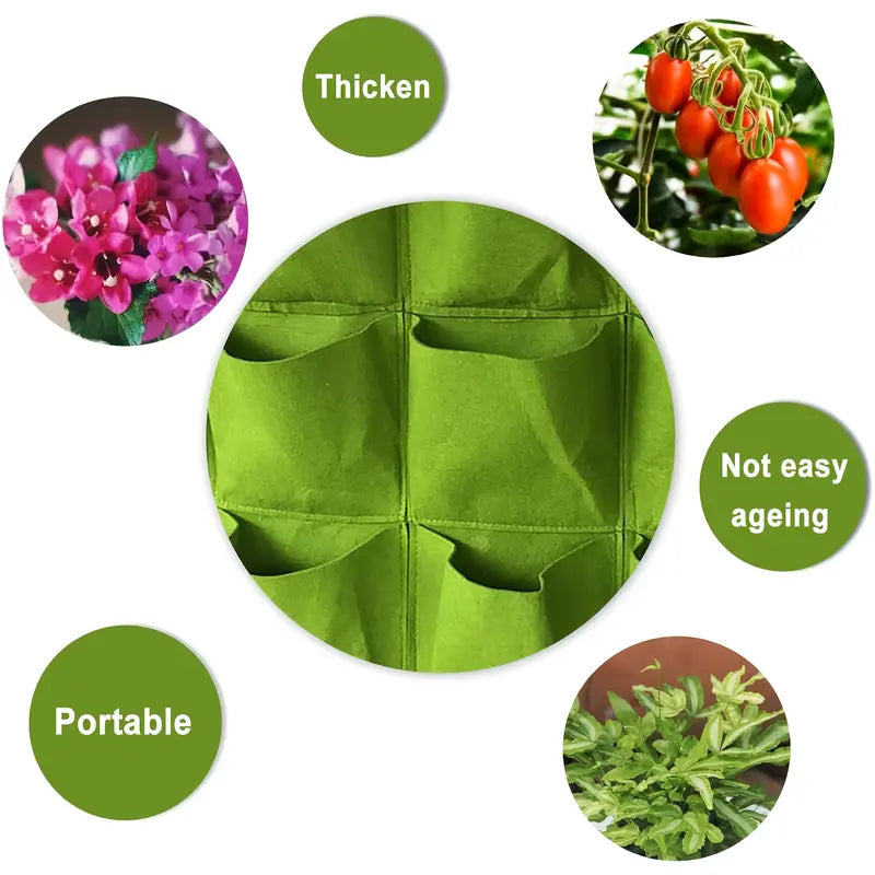 Felt Plant Bag for Vertical Wall Mounting - Three - Dimensional , Non - Woven Plant Bag