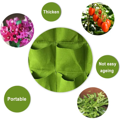 Felt Plant Bag for Vertical Wall Mounting - Three - Dimensional , Non - Woven Plant Bag