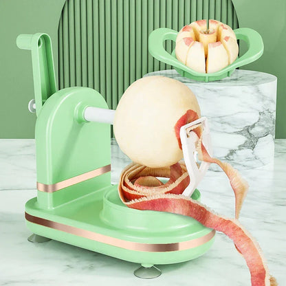 Simple Vegetable And Fruit Peeler With Hand Crank - For Effortless Peeling