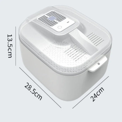 Multifunctional Fruit And Vegetable Cleaning Box - Automatic Cleaner With Drainer Basket And Storage Lid