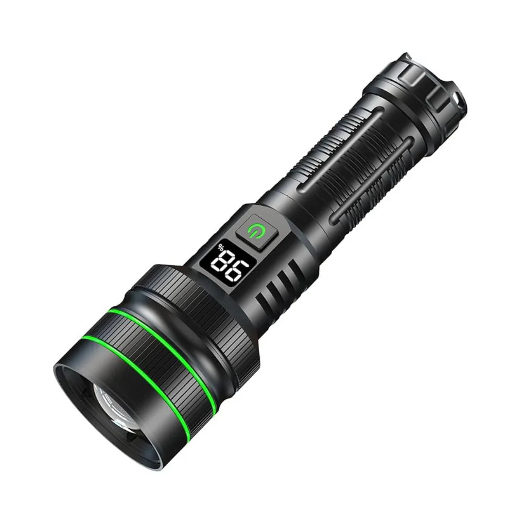 Extremely Bright And Zoomable LED Torch With Power Bank Function For Outdoor Adventures