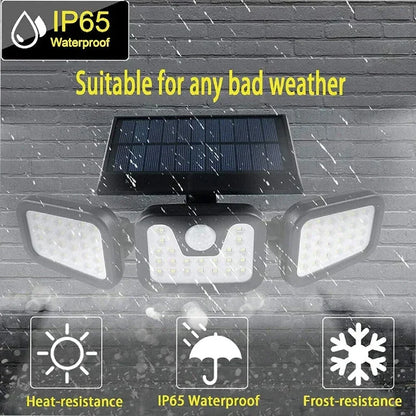 Solar-Powered Outdoor Wall Light