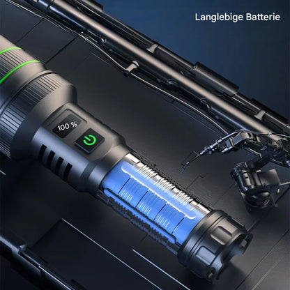 Extremely Bright And Zoomable LED Torch With Power Bank Function For Outdoor Adventures