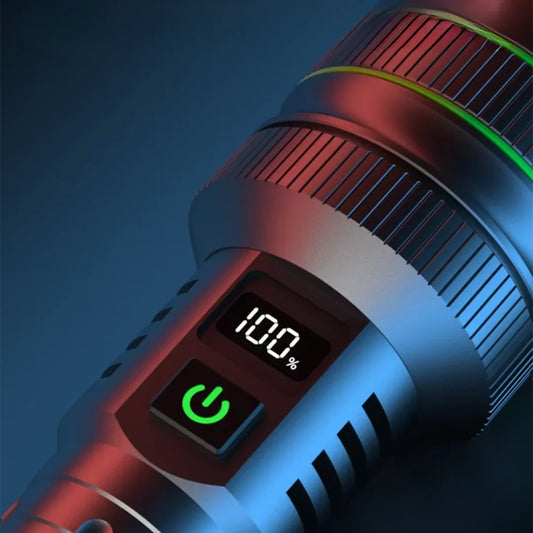 Extremely Bright And Zoomable LED Torch With Power Bank Function For Outdoor Adventures